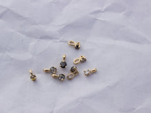 Teeny-Tiny 2.5mm Diamond Charm/Necklace | 14k Yellow Gold
