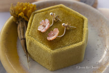 Posy Ear Jackets/Earrings | Pink Mother of Pearl Blossoms {Made to Order}
