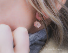 Posy Ear Jackets/Earrings | Pink Mother of Pearl Blossoms {Made to Order}