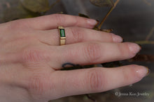 Verdant | Green Tourmaline Ring in 14k Gold {Matte or High Shine}