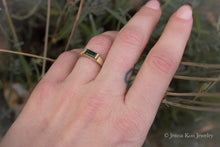 Verdant | Green Tourmaline Ring in 14k Gold {Matte or High Shine}