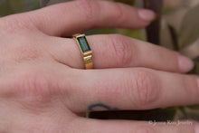 Verdant | Green Tourmaline Ring in 14k Gold {Matte or High Shine}