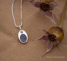 Gravity Silver | Inlay and Gem Necklace {Various Gems}