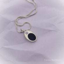 Gravity Silver | Inlay and Gem Necklace {Various Gems}