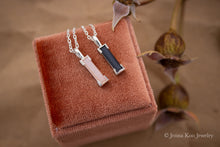 Slice | Elongated Baguette Necklace | {Various Gems}