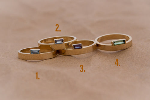 Ibis Slender | 3mm Band | {Various Gems}
